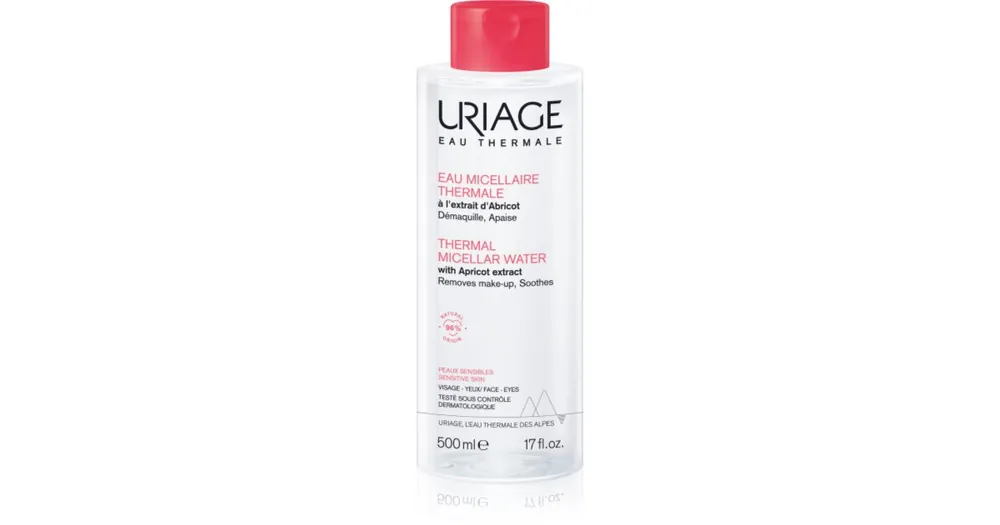 UriageHygiène Thermal Micellar Water - Sensitive Skin micellás víz normál és száraz, érzékeny bőrre az érzékeny arcbőrre Expressz kézbesítés