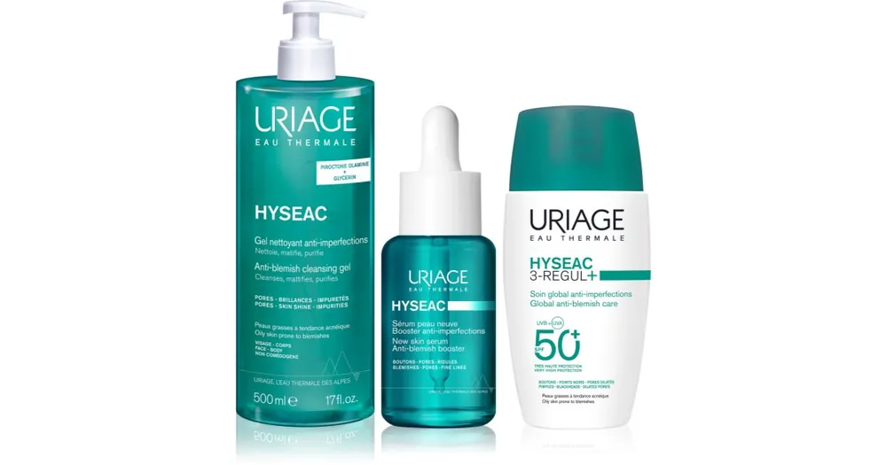 Outlet UriageHyseac Acne-Prone Skin Care Set szett az aknéra hajlamos zsíros bőrre
