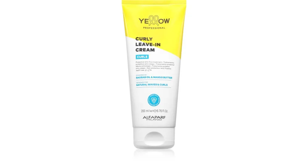 Yellow ProfessionalCurls Curly Leave-in Cream öblítést nem igénylő krém a hullámos és göndör hajra Bestseller