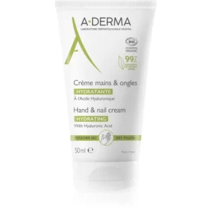Kedvezményes ár A-DermaEssentials Hand & Nail Cream hidratáló krém kézre és körmökre hialuronsavval