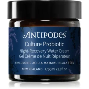 Ne maradj le AntipodesCulture Probiotic Night Recovery Water Cream intenzív revitalizáló hidratáló arckrém probiotikumokkal
