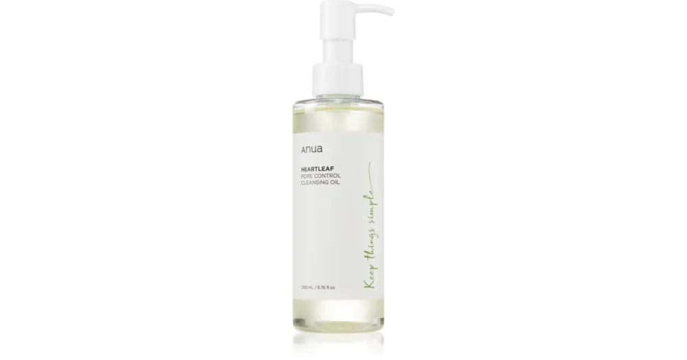 AnuaHeartleaf Pore Control Cleansing Oil tisztító és sminklemosó olaj hidratáló hatással Gyors kiszállítás