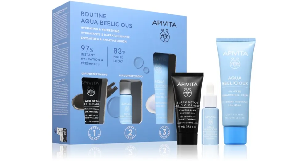 ApivitaAqua Beelicious Hydrating & Refreshing Routine Set szett a bőr intenzív hidratálásához Árengedmény