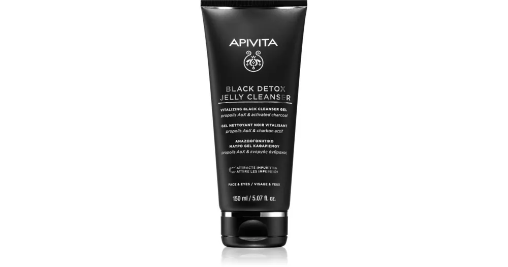 ApivitaCleansing Black Detox Jelly Cleanser tisztító gél aktív szénnel Biztonságos vásárlás