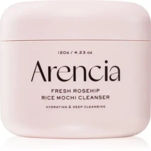 Árcsökkenés ArenciaFresh Rosehip Rice Mochi Cleanser tápláló tisztító balzsam élénk és hidratált bőr