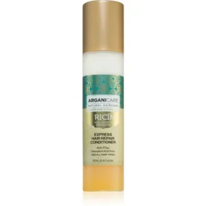 Azonnali szállítás ArganicareRicin Express Hair Repair Conditioner öblítés nélküli kondicionáló a károsult hajra