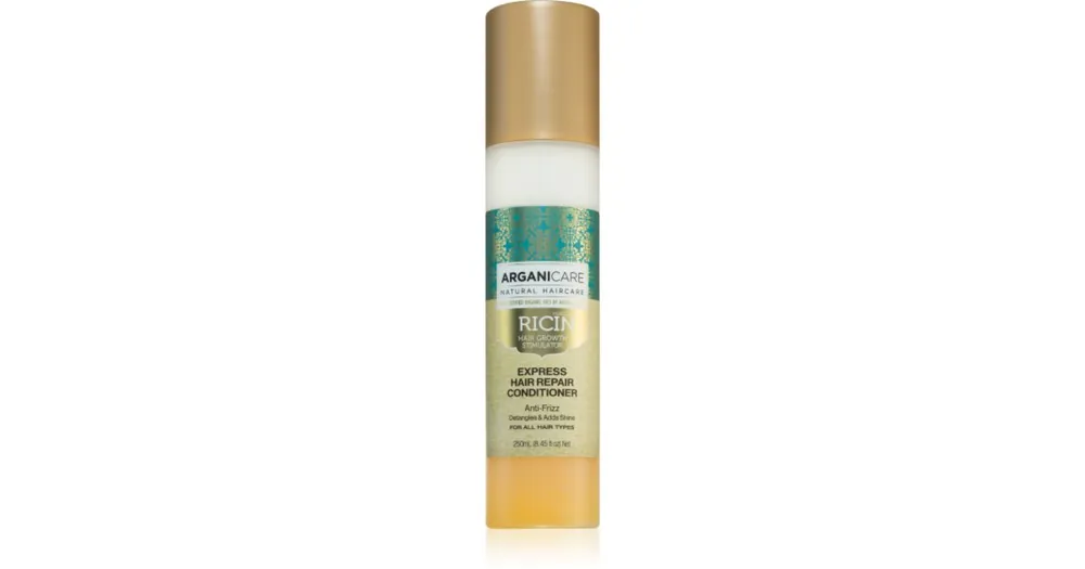 Azonnali szállítás ArganicareRicin Express Hair Repair Conditioner öblítés nélküli kondicionáló a károsult hajra