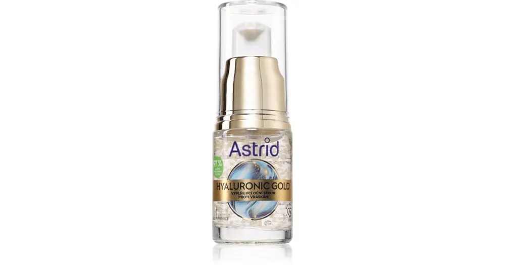 AstridHyaluronic Gold lifting szemkörnyékápoló szérum niacinamiddal Azonnali szállítás