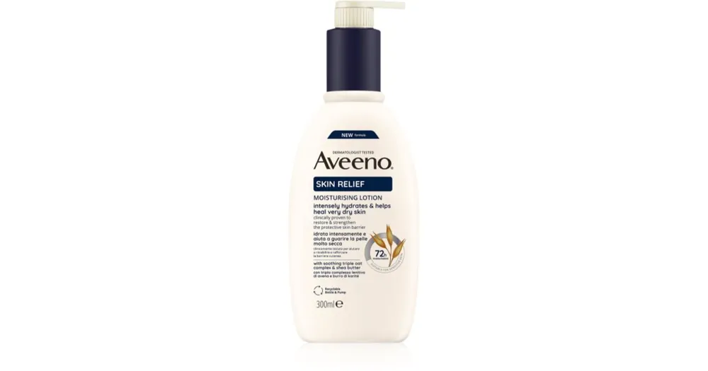 AveenoSkin Relief Nourishing Lotion hidratáló testápoló tej a nagyon száraz bőrre Kiárusítás