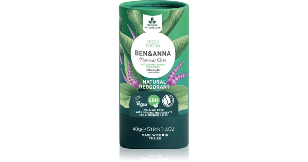 Árcsökkenés BEN&ANNANatural Deodorant Green Fusion izzadásgátló deo stift