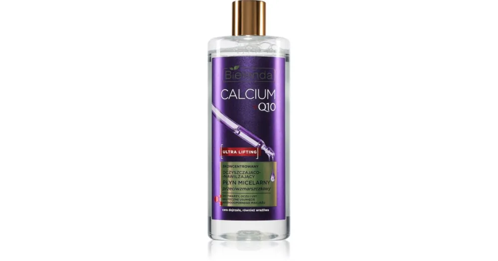 BielendaCalcium + Q10 Concentrated cleansing and moisturizing micellar fluid tisztító micellás emulzió ránctalanító hatással Expressz kézbesítés