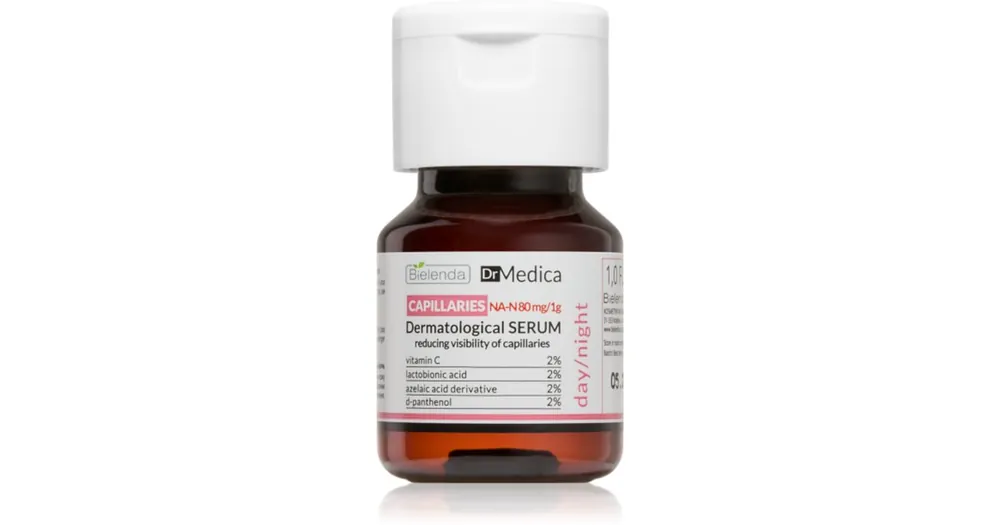 BielendaDr Medica Capillaries arcszérum a hajszálerek megerősítésére és az arcpír csökkentésére Azonnali szállítás
