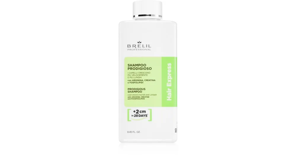 Brelil ProfessionalHair Express Prodigious Shampoo sampon a haj növekedéséért és megerősítéséért a hajtövektől kezdve Biztonságos fizetés