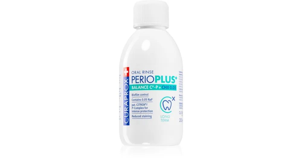 Árcsökkenés CuraproxPerio Plus+ Balance 0.05 CHX szájvíz