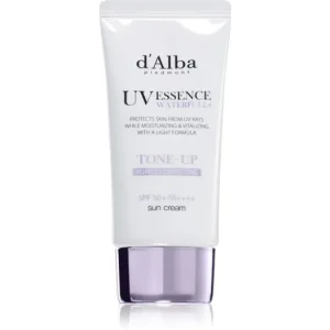 d‘AlbaWaterfull Purple Correcting Tone-Up Sun Cream színező napozókrém élénk és hidratált bőr Utolsó esély