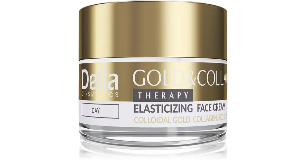 Delia CosmeticsGold & Collagen Therapy nappali krém bőrelasztikusság-fokozó Kedvezményes ár