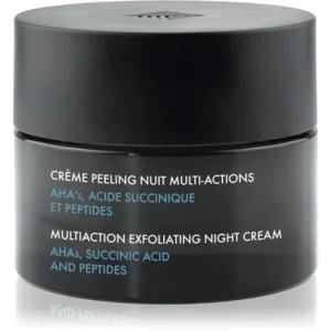 DermActeTreat Multiaction Exfoliating Night Cream hámlasztó éjszakai krém az élénk és kisimított arcbőrért Szuper akció