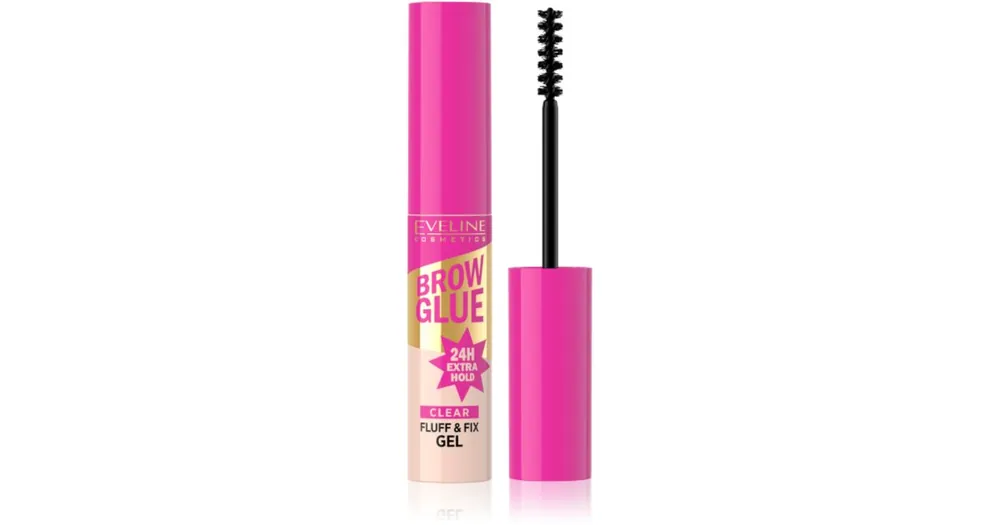 Eveline CosmeticsBrow Glue Fluff & Fix Gel hosszantartó szemöldök gél Biztonságos vásárlás