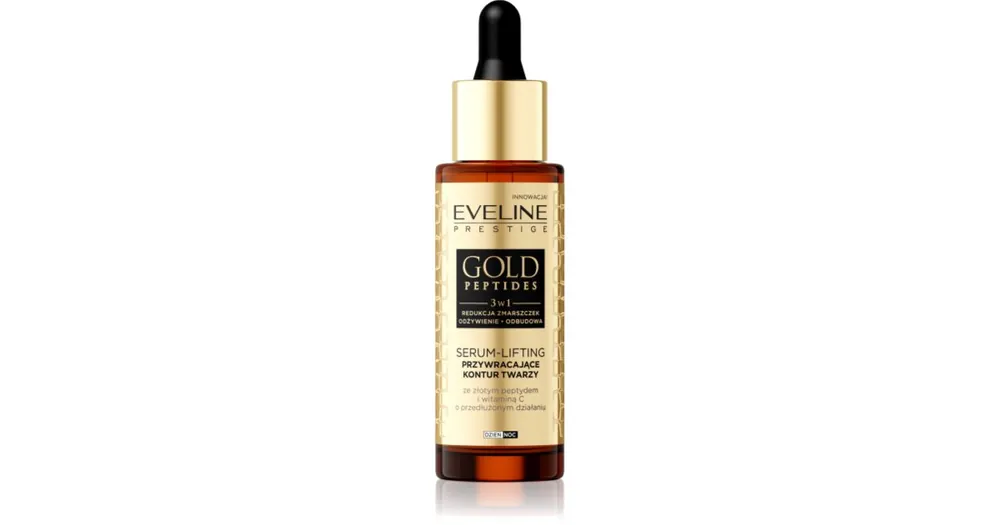 Alacsony ár Eveline CosmeticsGold Peptides ránctalanító és lifting szérum
