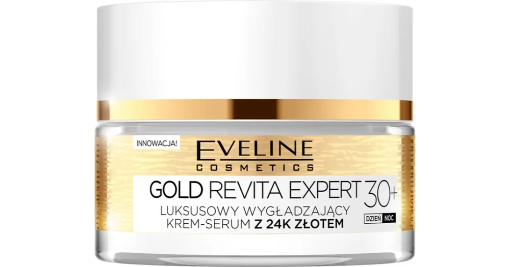 Újdonság Eveline CosmeticsGold Revita Expert feszesítő és fiatalító krém aranytartalommal