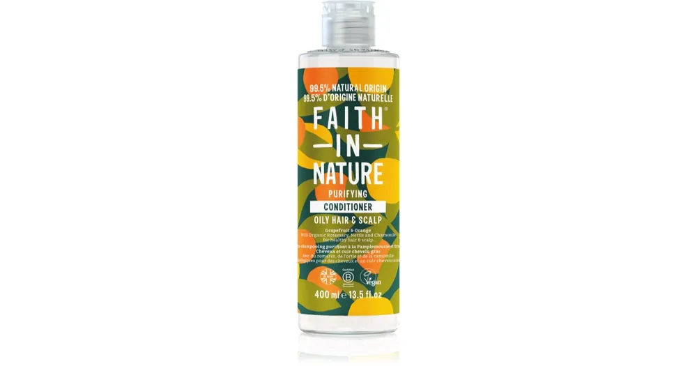 Faith In NatureGrapefruit & Orange természetes kondicionáló normál és száraz hajra Biztonságos fizetés
