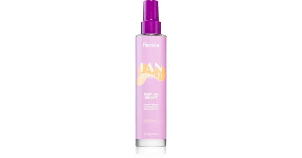FanolaFAN touch KEEP ME BRIGHT spray a fénylő és selymes hajért Akciós ár