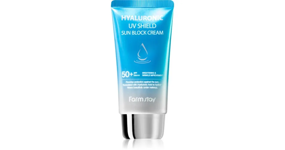 FarmstayHyaluronic UV Shield Sun Block Cream ápoló arckrém hialuronsavval Kedvezmény