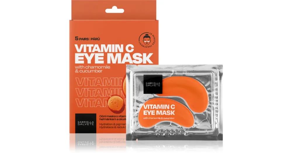 Végkiárusítás Gabriella SalveteEye Mask Vitamin C szemmaszk élénk és hidratált bőr