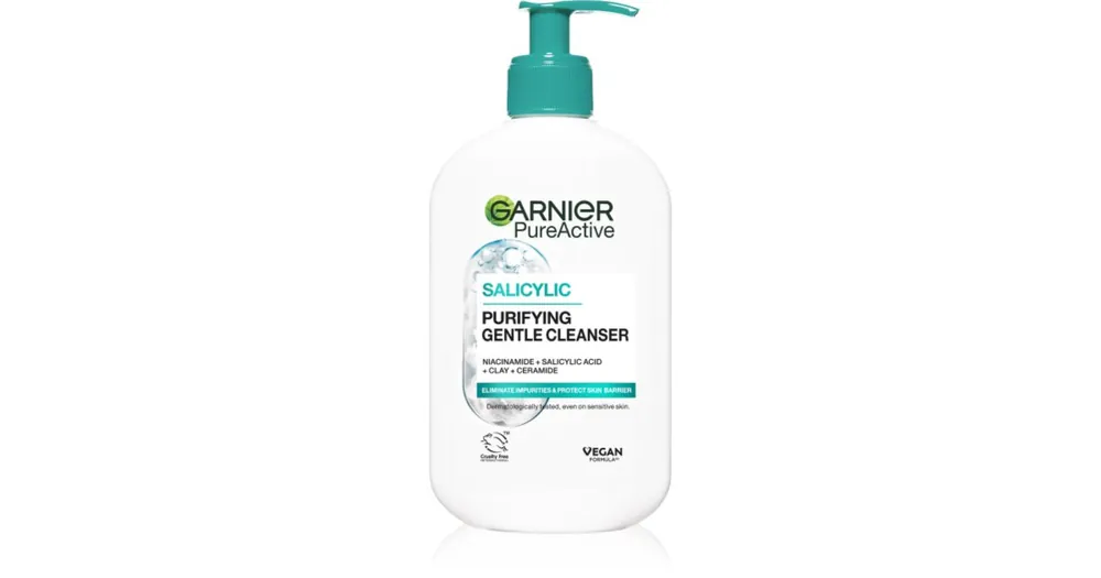 Legnépszerűbb GarnierPure Active Salicylic hidratáló tisztító gél a bőr tökéletlenségei ellen