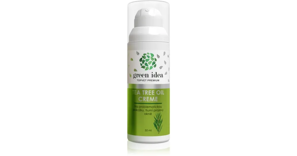 Biztonságos fizetés Green IdeaTea Tree Oil Creme regeneráló nappali krém problémás és pattanásos bőrre