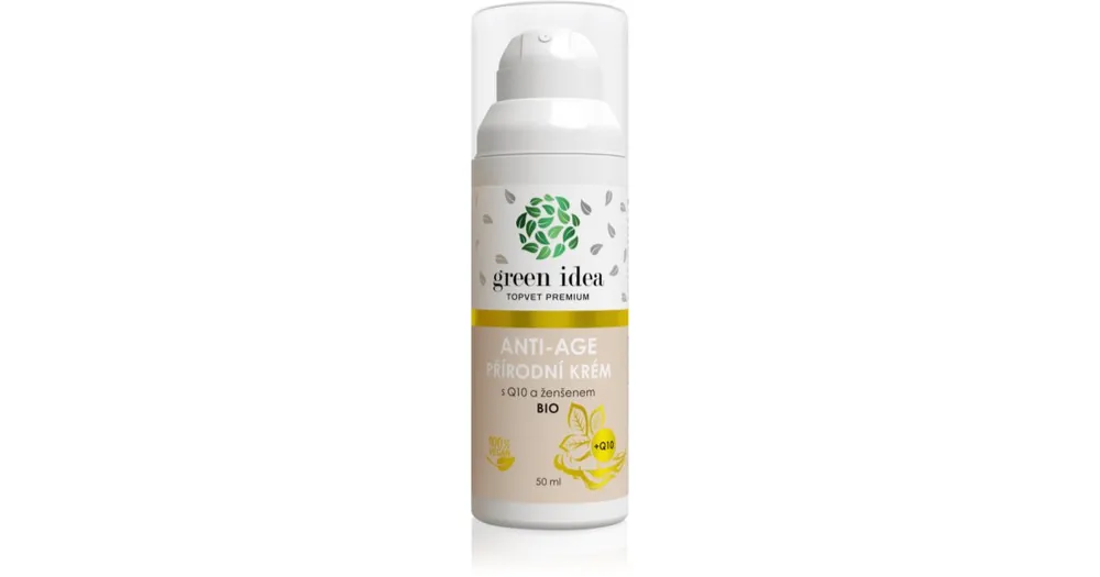 Green IdeaAntiage natural cream with Q10 and ginseng krém érett bőrre Legkelendőbb