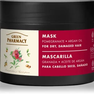 Green PharmacyArgan Oil & Pomegranate Care Mask ápoló maszk a károsult hajra Akció