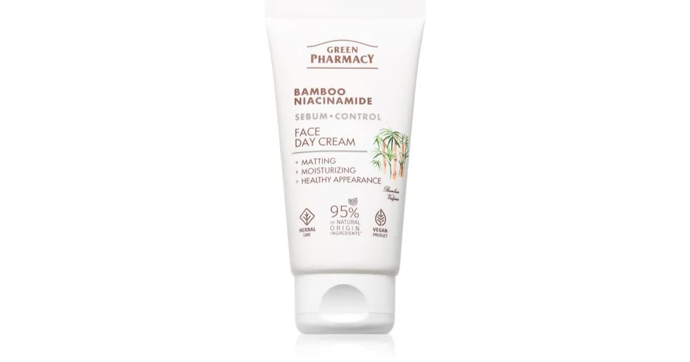 Népszerű Green PharmacyBamboo & Niacinamide Day Face Cream nappali arckrém