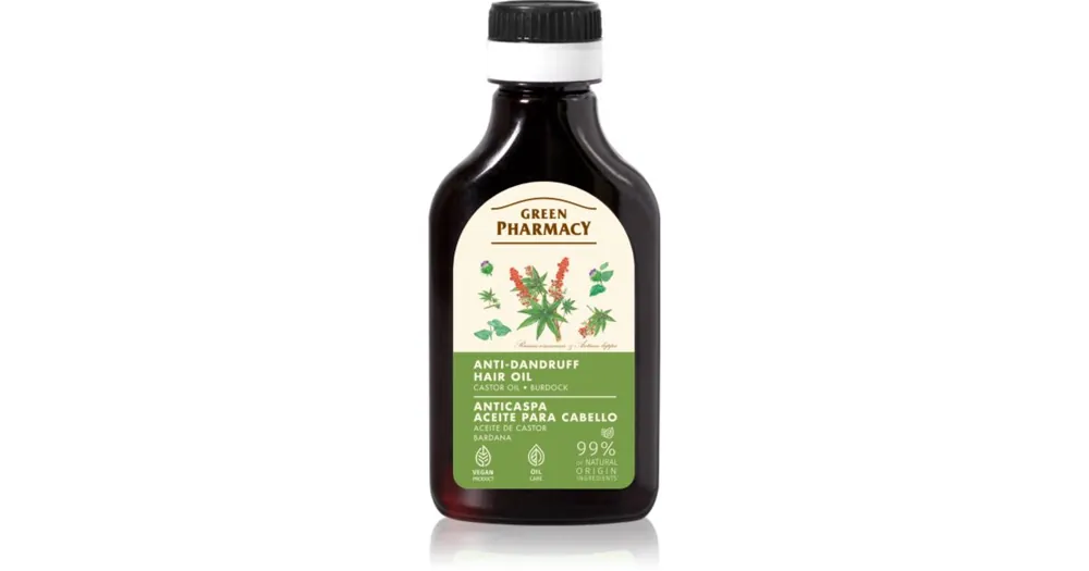 Green PharmacyBurdock Oil Hair Oil olajos ápolás korpásodás ellen Vásárlói kedvenc