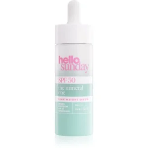 hello sundaythe mineral one lightweight serum drops könnyű szérum SPF 50 Szuper akció