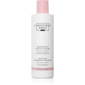 Christophe RobinDelicate Volumizing Shampoo with Rose Extracts sampon a dús hajért finom és lesimuló hajra Exkluzív ajánlat