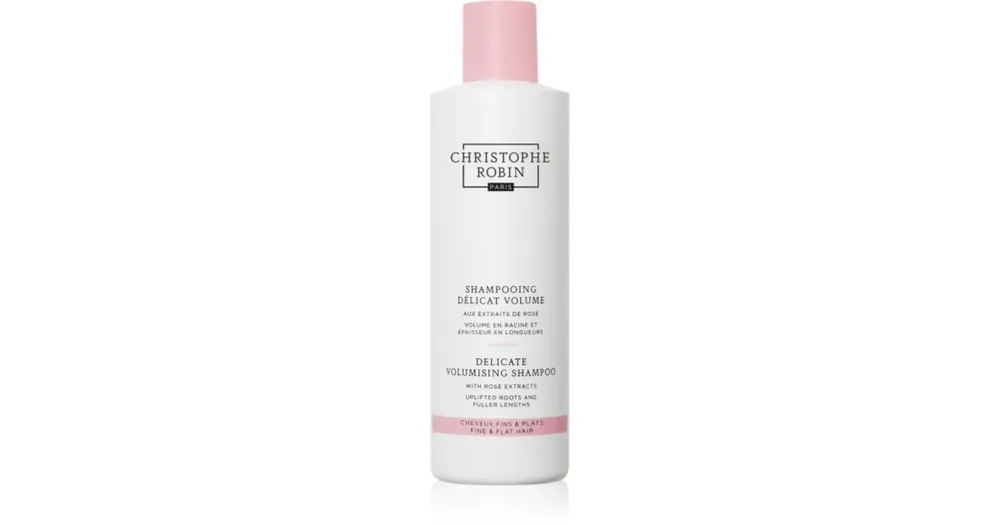 Christophe RobinDelicate Volumizing Shampoo with Rose Extracts sampon a dús hajért finom és lesimuló hajra Exkluzív ajánlat