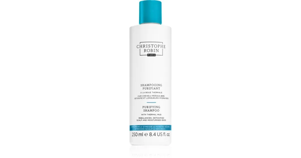 Kedvezmény Christophe RobinPurifying Shampoo with thermal mud Tisztító méregtelenítő sampon