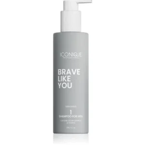 ICONIQUE ProfessionalBRAVE LIKE YOU Energising Shampoo energizáló sampon uraknak Végkiárusítás