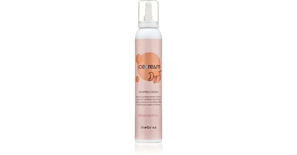 InebryaIce Cream Dry-T Whipped Cream hidratáló hab hajra Szuper akció