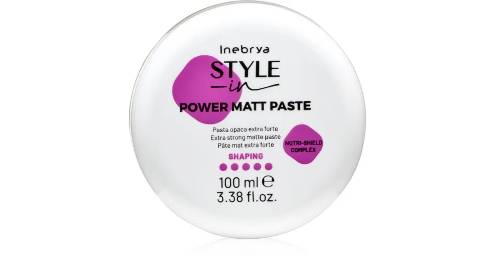 Szuper ajánlat InebryaStyle-In Power Matt Paste Matt hajformázó krém hajra