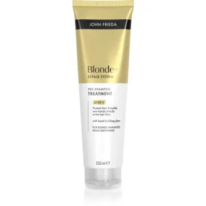 John FriedaBlonde+ Repair System Pre-shampoo Treatment sampon előtti ápolás a haj megerősítésére Azonnal elérhető