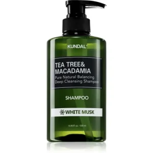 Expressz szállítás KUNDALTea Tree & Macadamia White Musk mélyen tisztító sampon frissítő hatással