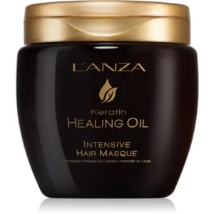 Alacsony ár L‘anzaKeratin Healing Oil Intensive Hair Masque tápláló maszk a puha és fénylő hajért