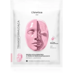 Biztonságos fizetés L’bioticaTransforming Collagen Mask with PDRN in Microcapsules kollagén maszk a feszes bőrért