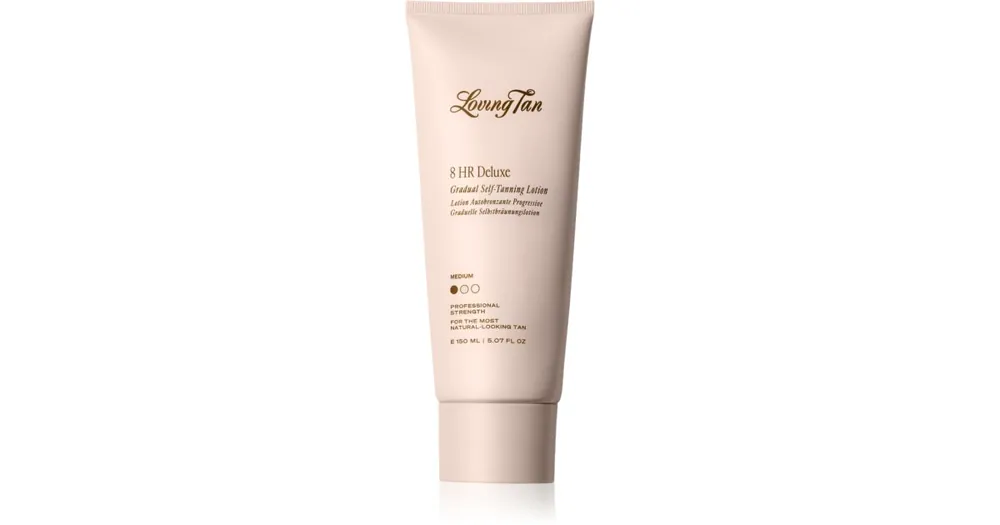 Kedvezmény Loving TanDeluxe Gradual Tan tápláló testápoló krém a napbarnított bőr kiemelésére