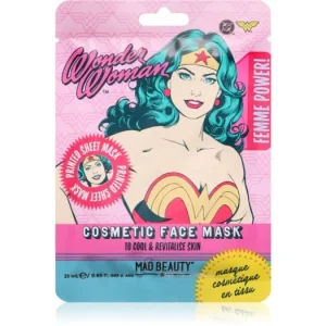 Kiárusítás Mad BeautyDC Femme Power Wonder Woman hidratáló gézmaszk