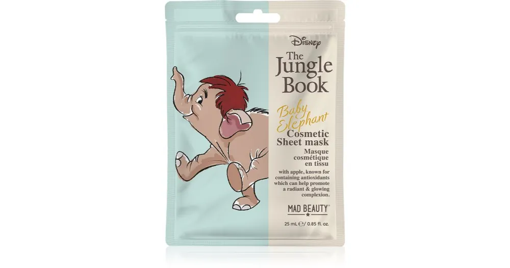 Mad BeautyThe Jungle Book Sheet Mask - Ele arcmaszk Kedvezményes ár