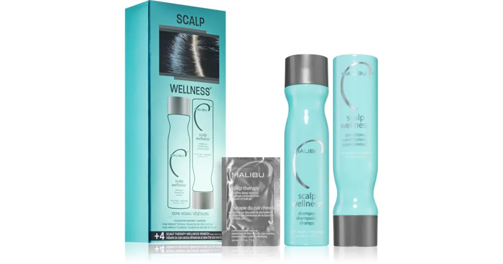 Biztonságos vásárlás Malibu CScalp Wellness Collection szett száraz fejbőrre