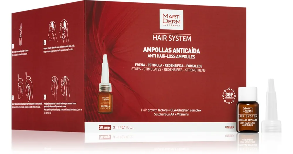 Utolsó esély MartiDermHair System Anti Hair-Loss Ampoules ampulla hajhullás ellen